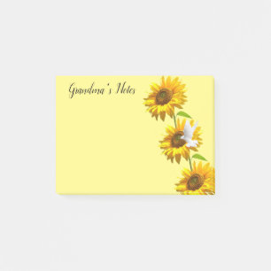 Anteckningar Post-it-lappar, Sunflower Dove Floral Post-it Block