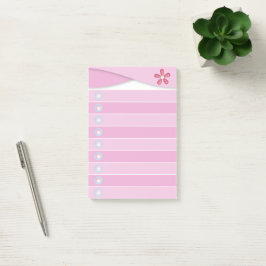 Anteckningar - Rosa Post-it Block