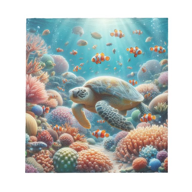 Anteckningsblock av attraktiv sköldpadda (Framsida)