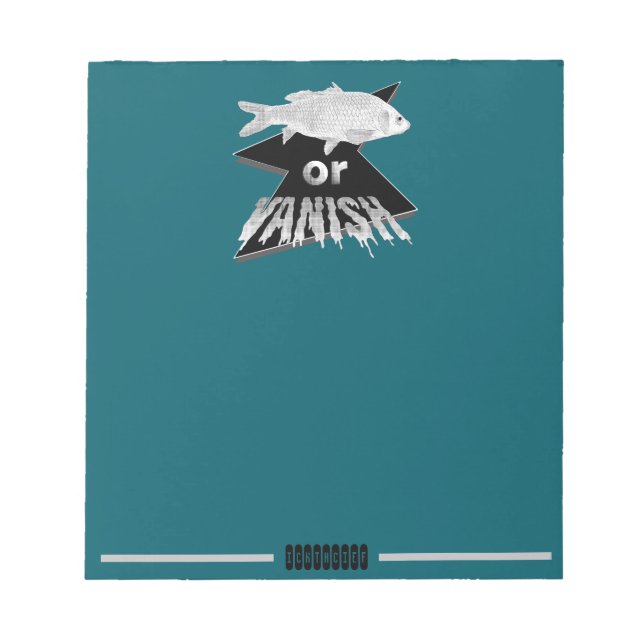 Anteckningsblock av fisk eller fisk (Framsida)