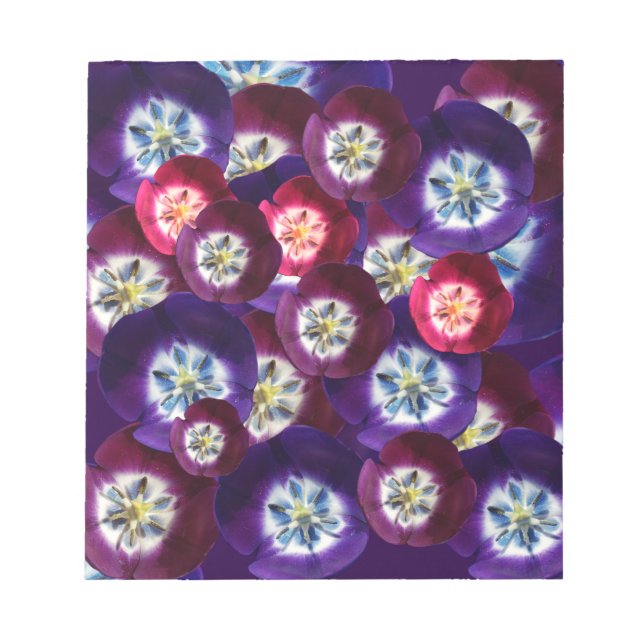 anteckningsblock av lila tulpaner (Framsida)