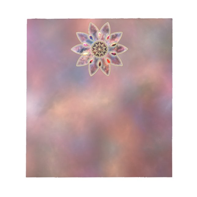 Anteckningsblock av marmorerade galaxier (Framsida)