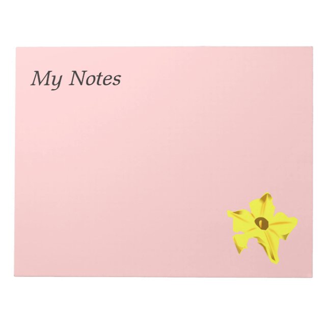 Anteckningsblock av pumkinblomma (Framsida)