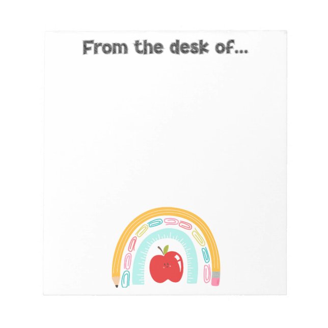 Anteckningsblock av skoltema (Framsida)