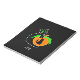 Anteckningsblock av svart katt (14 cm x 15,2 cm)