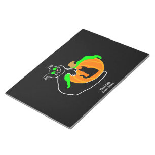 Anteckningsblock av svart katt (27,9 cm x 21,6 cm)