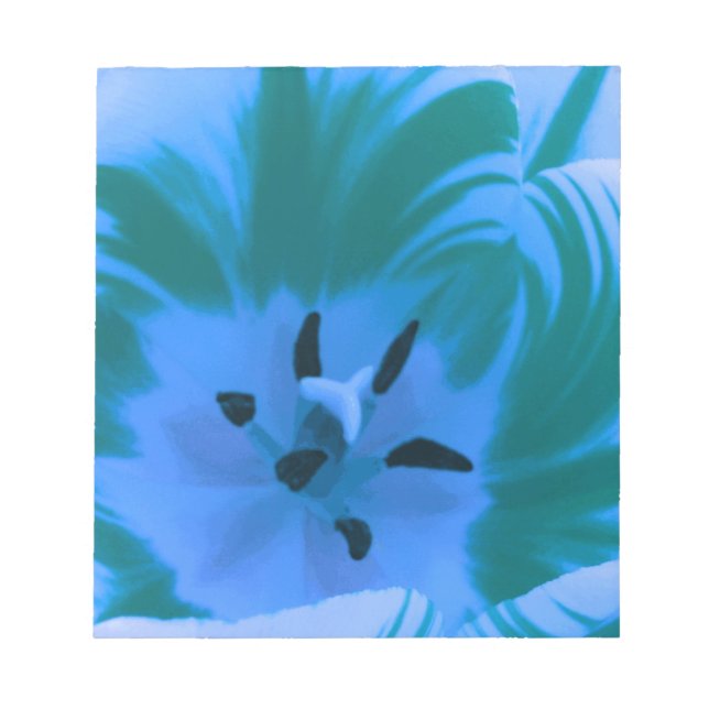 Anteckningsblock av vackert Blue Tulip (Framsida)