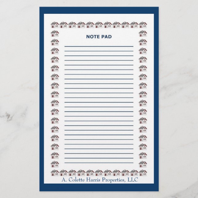 Anteckningsblock - Design 3 Brevpapper (Framsida)