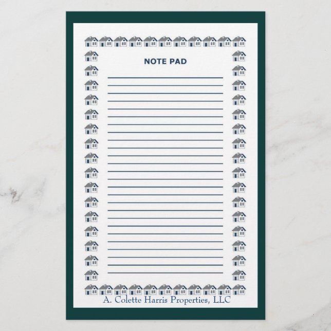 Anteckningsblock - Design 9 Brevpapper (Framsida)