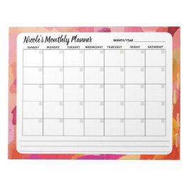 Anteckningsblock för Abstrakt av månadskalender fö