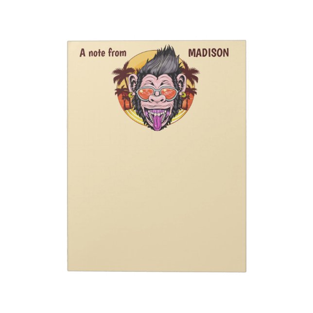 Anteckningsblock för anpassade namn, text och färg (Roterad)