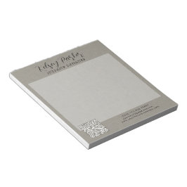 Anteckningsblock för Anpassadet QR-kod för subtle 