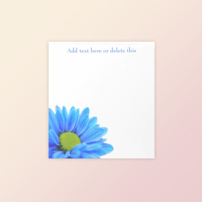 Anteckningsblock för Blommigt av akut blå Daisy (Skapare uppladdad)