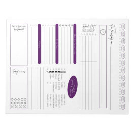 Anteckningsblock för daglig direktförsäljningsplan