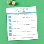Anteckningsblock för enkelt Himlar Blue Bunco Card<br><div class="desc">Ta bort så många poängkort som behövs från det här anteckningsblocket och strömlinjeforma ditt Bunco-spel med det här redot för att gå och enkelt riva av användan och riva av lakan och varje spelare kan enkelt behålla upp sina vinster och förluster samt hålla på buncos och små buntar i upp...</div>