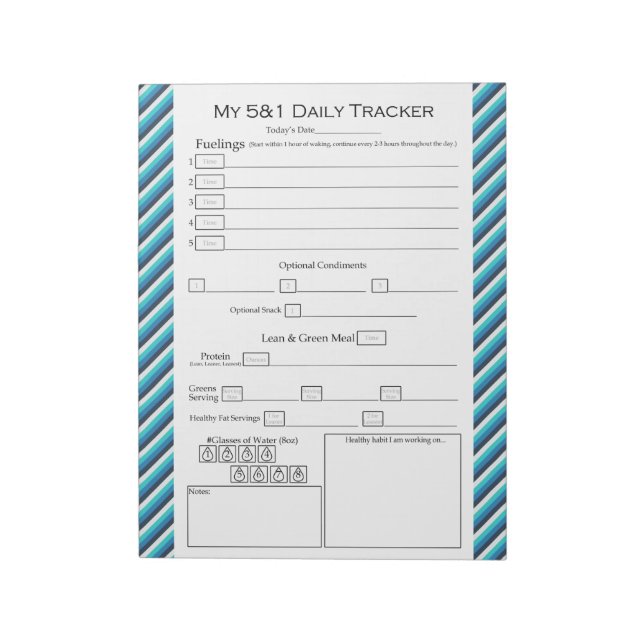 Anteckningsblock för Färgad av livsmedel i Journal (Roterad)