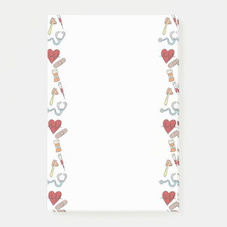 Anteckningsblock för hälsovårdsketch post-it block