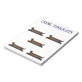 Anteckningsblock för hund på Skateboard Dachshund