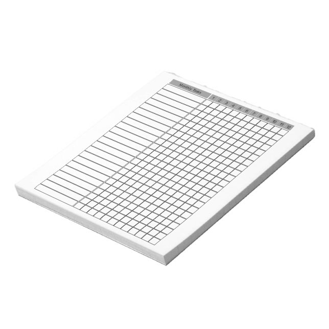 Anteckningsblock för kontrolllistplan för varje må (Roterad)