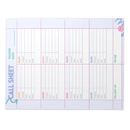 Anteckningsblock för mobil samtalsspårning