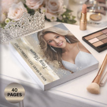 Anteckningsblock för mousserande Sand Skönhetstävl