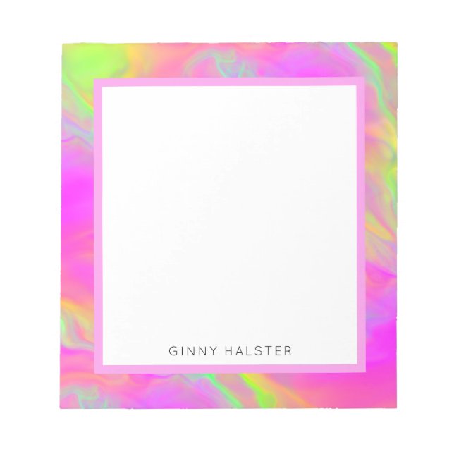 Anteckningsblock för nyflöde vid Personlig 5,5 x 6 (Framsida)