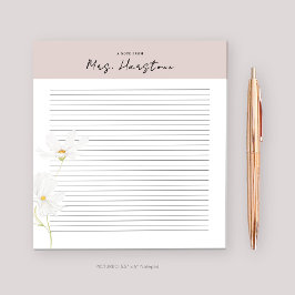 Anteckningsblock för personlig för lärare med färg