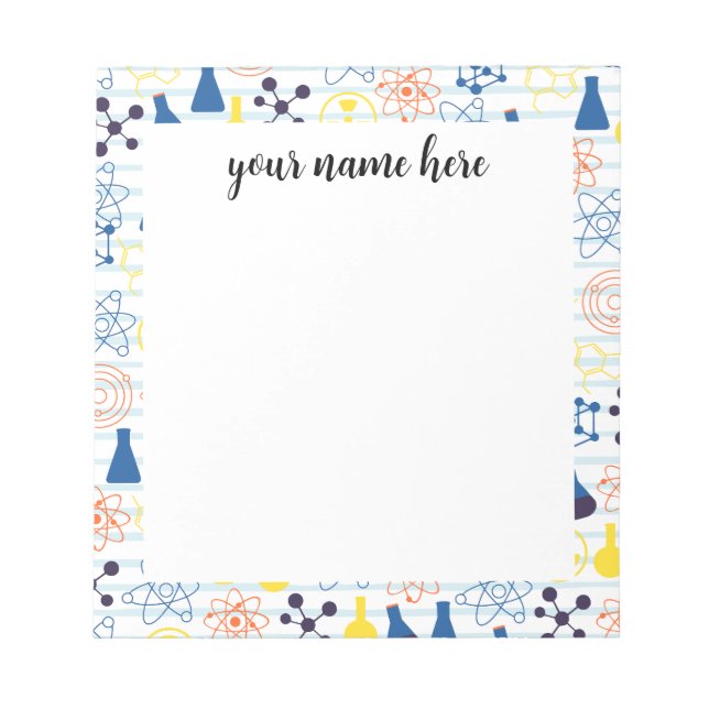 Anteckningsblock för personlig Kemi-lärare (Framsida)