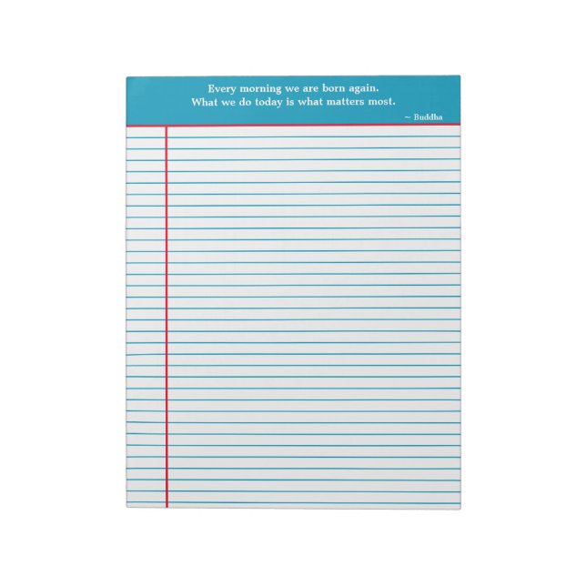 Anteckningsblock för personligens offert, Aqua & R (Roterad)