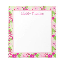 Anteckningsblock för Rosa och Grönt av Bright Blom