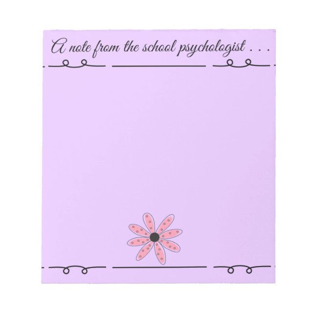 Anteckningsblock för skolpsykologer (Framsida)