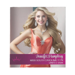 Anteckningsblock för Skönhetstävling för automatis