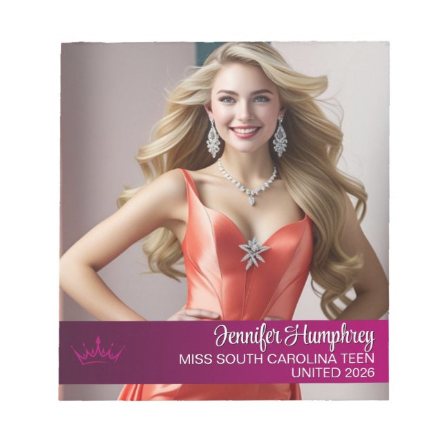 Anteckningsblock för Skönhetstävling för automatis (Framsida)