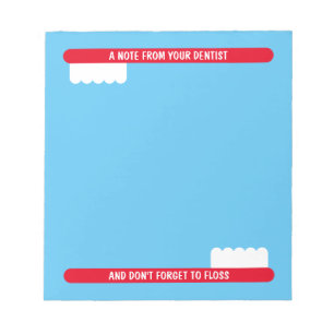 Anteckningsblock för tandborste för tandläkarkonto