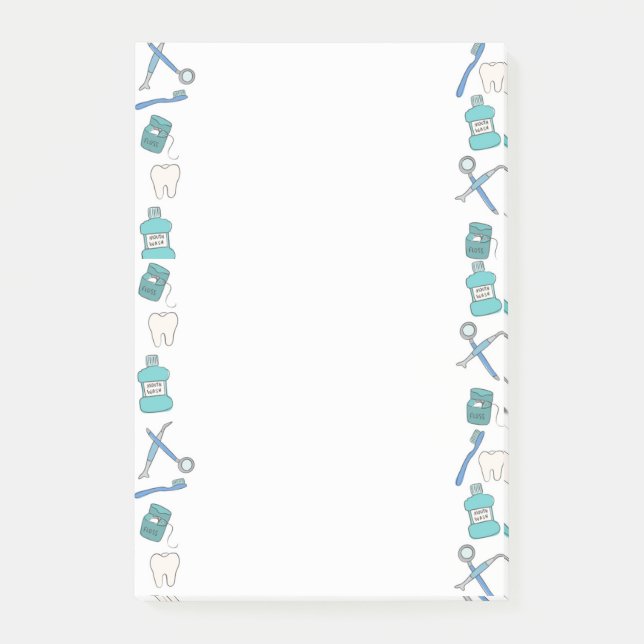 Anteckningsblock för tanddesign post-it block (Framsida)