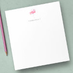 Anteckningsblock för viskning av Rosa Flamingo<br><div class="desc">De här anteckningsblocken med flamingo-personlig är enkla och söta och har en unik tropisk vattenfärg. Använda mallen fält till och personlig namn till det här skrivdokumentet. Om du vill se mer flamingomaterad kontorsutrustning och design som den här Besök www.zazzle.com/vginvites Unik konst och design av Victoria Grigaliunas från VG Inbjudan</div>