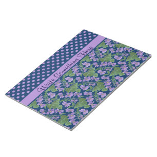Anteckningsblock/gemener: Violets, Polka dots för Anteckningsblock