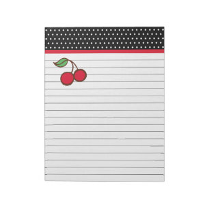 Anteckningsblock Gift för Retro Kitchen Cherry Liv