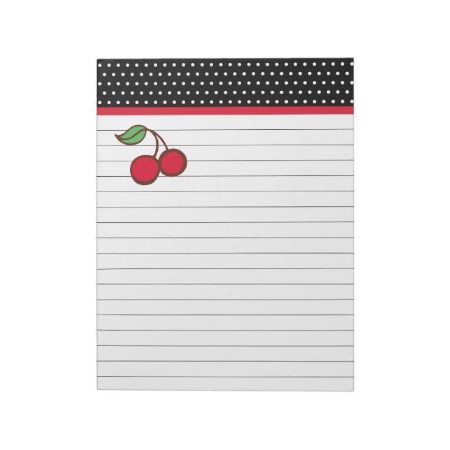 Anteckningsblock Gift för Retro Kitchen Cherry Liv (Roterad)