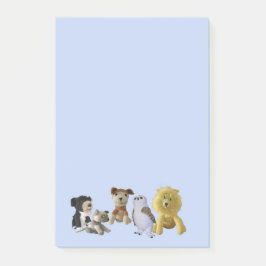 Anteckningsblock - Grupp av Leksak-djur Post-it Block