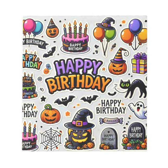 Anteckningsblock Halloween-basketdagen (Framsida)