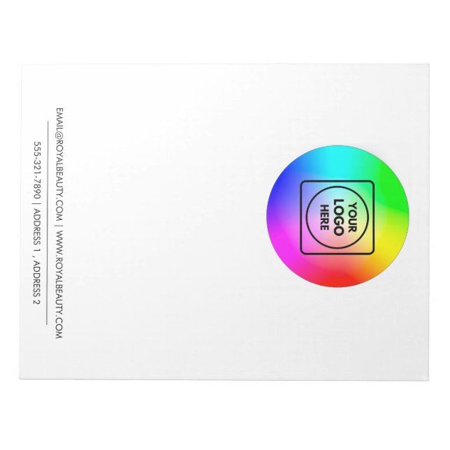 Anteckningsblock i Letter-storlek 8,5x11 med eget  (Framsida)
