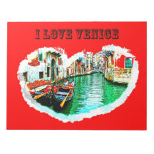 Anteckningsblock jag älskar VENICE