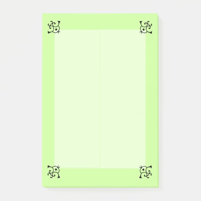 Anteckningsblock - Kurvhörn (långa) Post-it Block (Framsida)