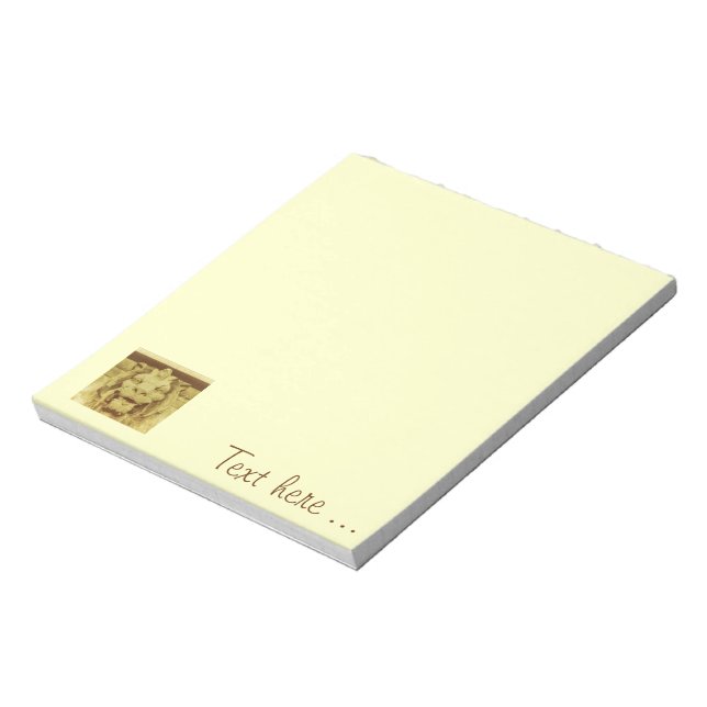 Anteckningsblock - Lejont huvud (Roterad)