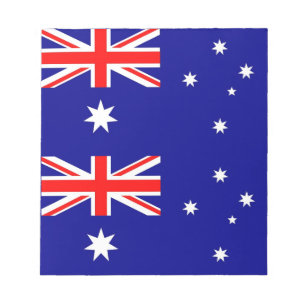 Anteckningsblock med Australiens Flagga
