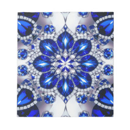 Anteckningsblock med blå vit Färg Modern design