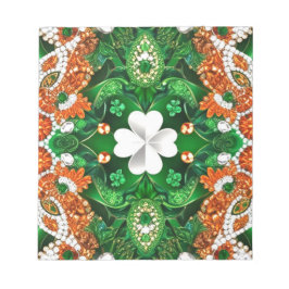 Anteckningsblock med det irländska Färgens moderna