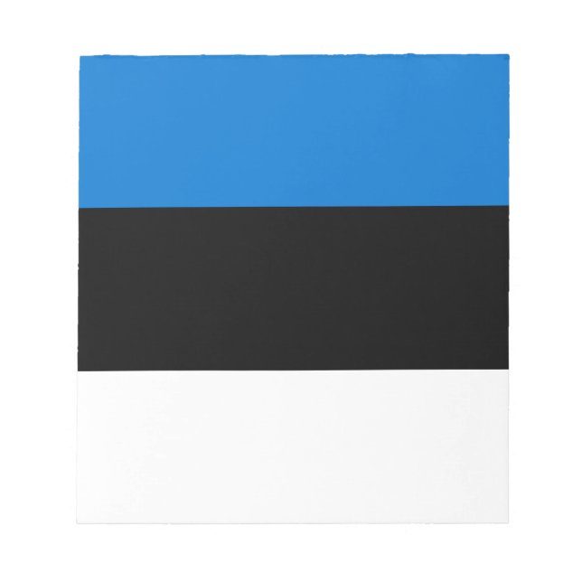 Anteckningsblock med Estlands Flagga (Framsida)