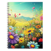 Anteckningsblock med färgad ängsfärg för glatta da